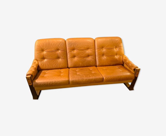 Canapé vintage en cuir