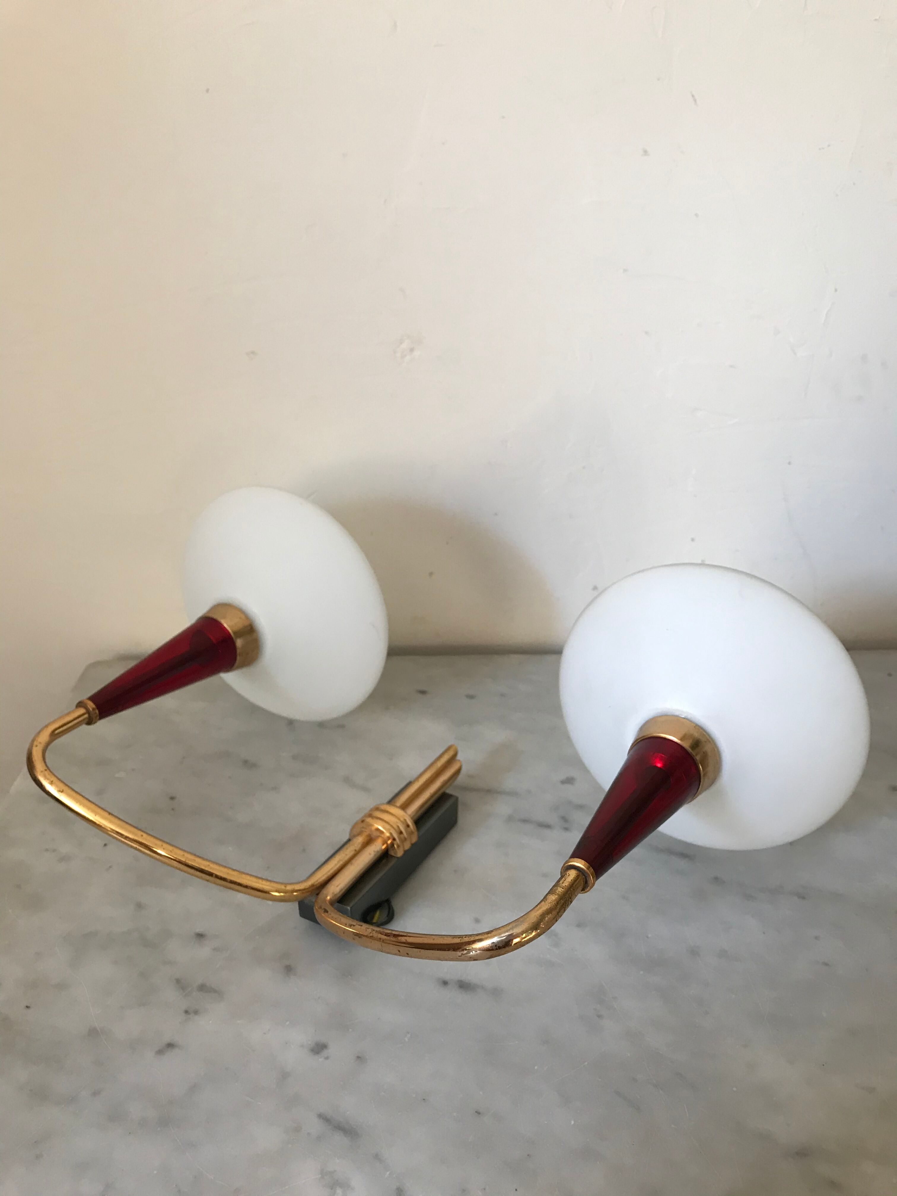 Vintage opaline sconce