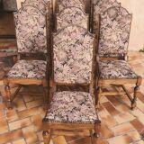 Suite of vintage upholstered chairs
