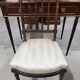 Flat desk and Louis XVI style chair in mahogany veneer (nineteenth century)