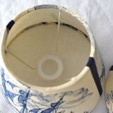 Set of 2 lampshades, toile jouy deco Marine