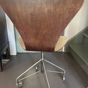 Arne Jacobsen 3117 work chair, rare first edition, by Fritz Hansen, 1960.