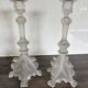 Pair of antique candlesticks Val Saint Lambert - Griffin model