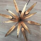 Golden leaf chandelier