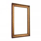 Mirror with a gold frame from the 1950s, France.