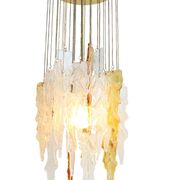 Vintage bicolour Murano glass ceiling lamp by Carlo Nason for Mazzega, 1970s