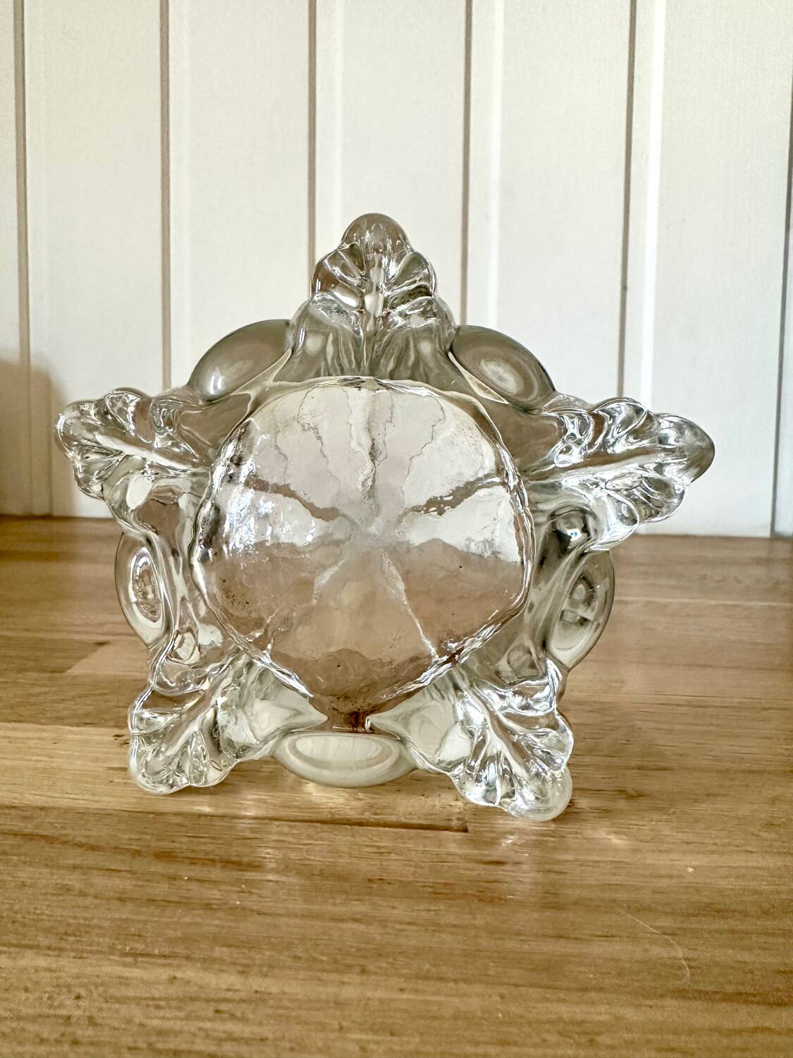 Large art nouveau glass soliflore