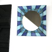 vintage ceramic mirror and design, 1970s
