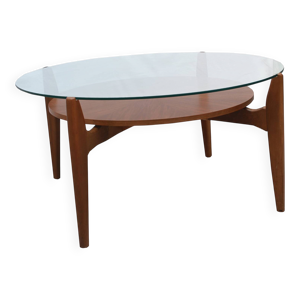 table basse des années - noyer