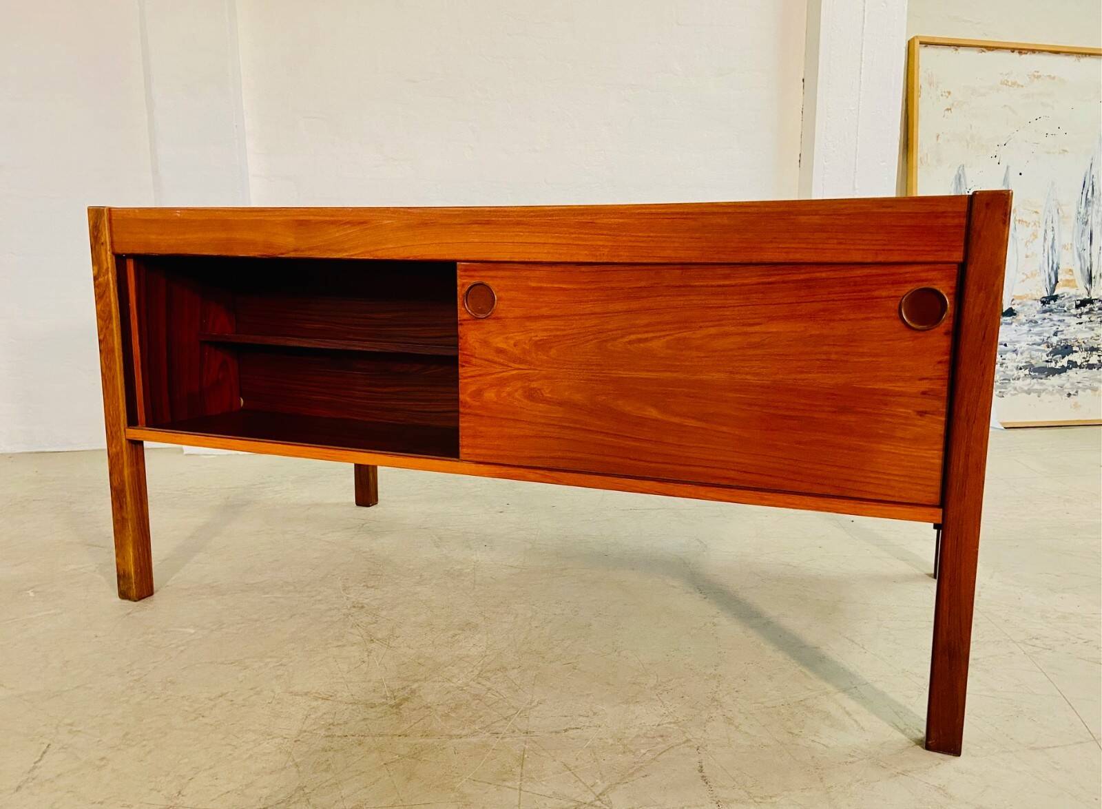 Vintage retro Danish mid-century rosewood desk by Christian Linneberg 1960s