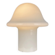 Lampe de table champignon XL en verre blanc entièrement blanc Peill and Putzler 1970