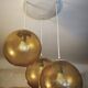 Lustre suspension boules verre ambré Parscot