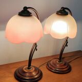 Pair of bedside lamps
