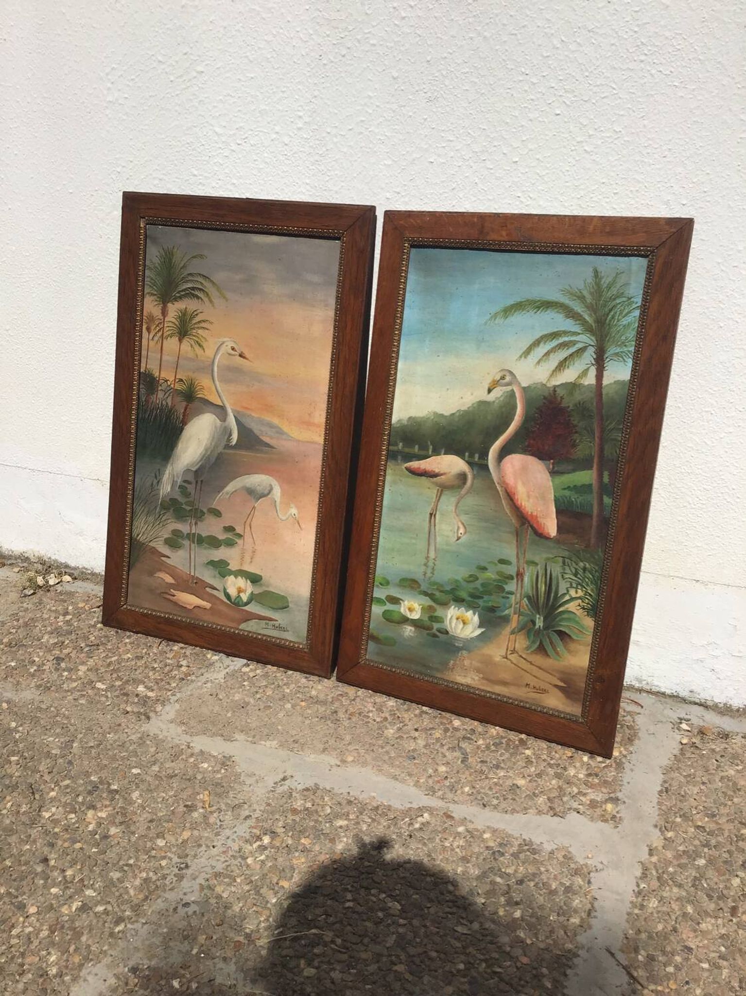 Pair of exotic paintings
