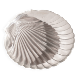 Glass scallop shell dish, Arcuisine France