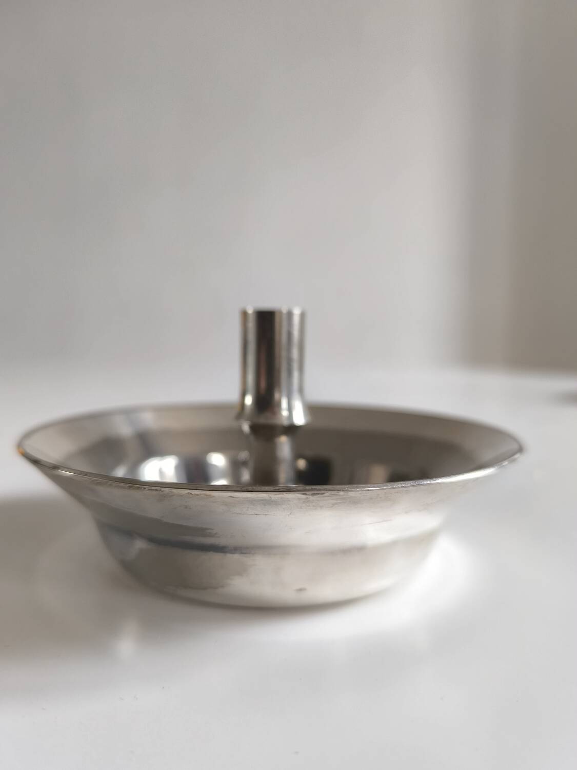 Vintage silver plated candle holder by Jens Harald Quistgaard – Dansk Design 70s