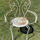 Fauteuil de jardin fer forgé vintage 1950