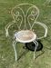 Vintage 1950s wrought iron garden chair