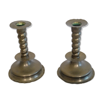 Pair of brass candlesticks Sweden 1960