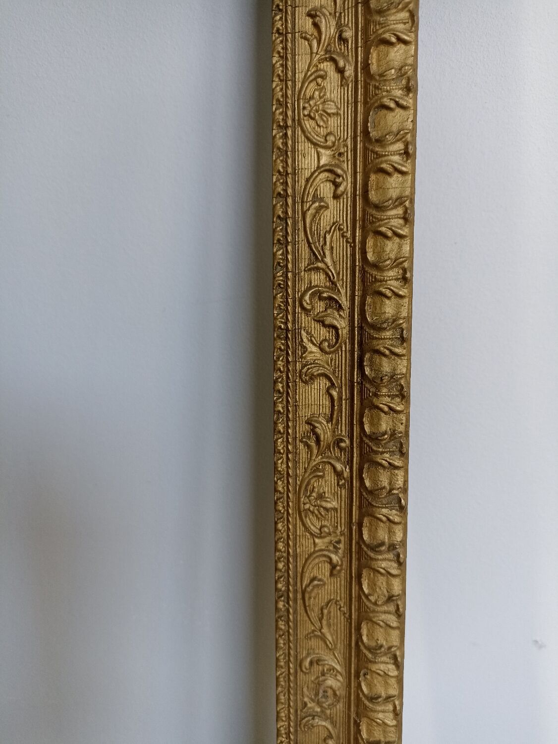 Old gilded wooden frame