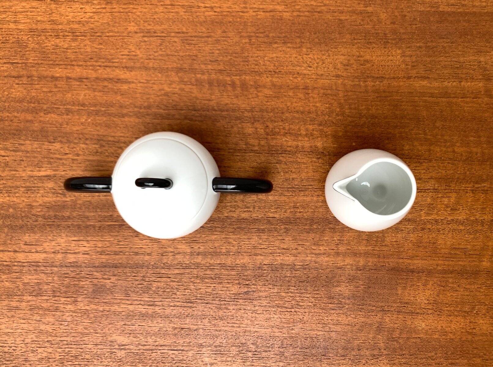 Pot à sucre et tasse à lait de la série Fantasia postmoderne allemande vintage par Matteo Thun pour Arzberg, années 1980, ensemble de 2