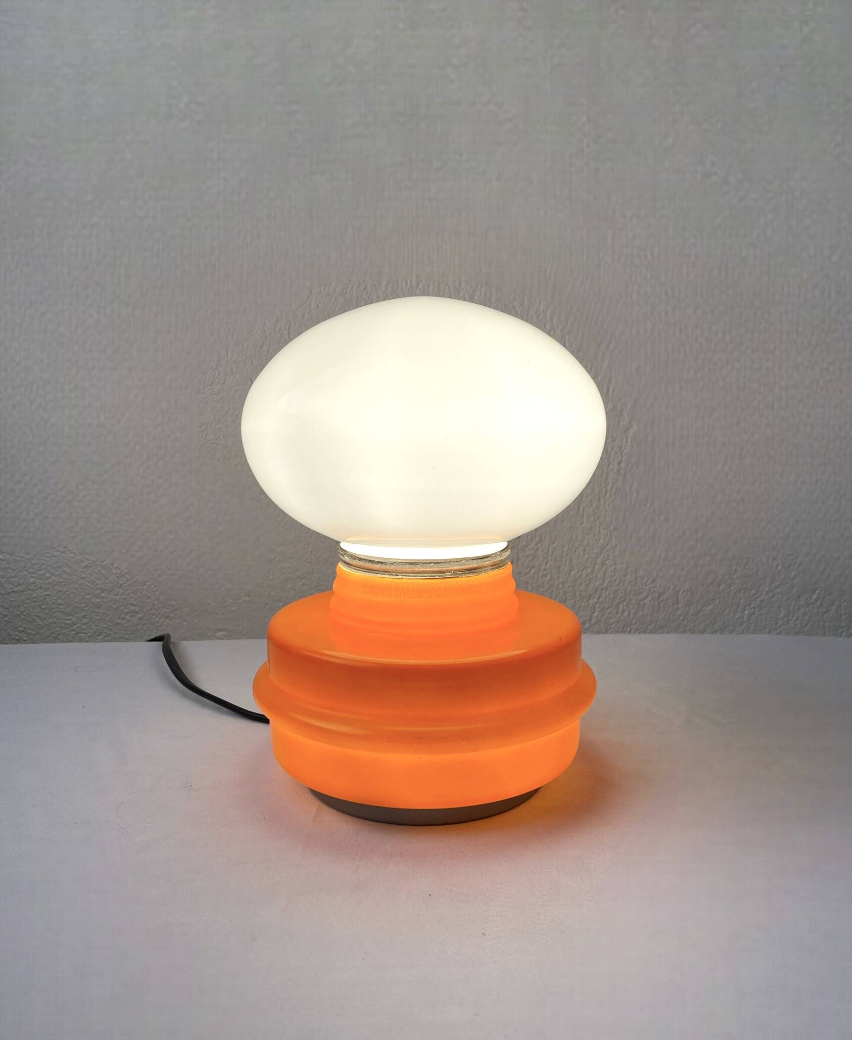 Table lamp, opaline, vintage 70s