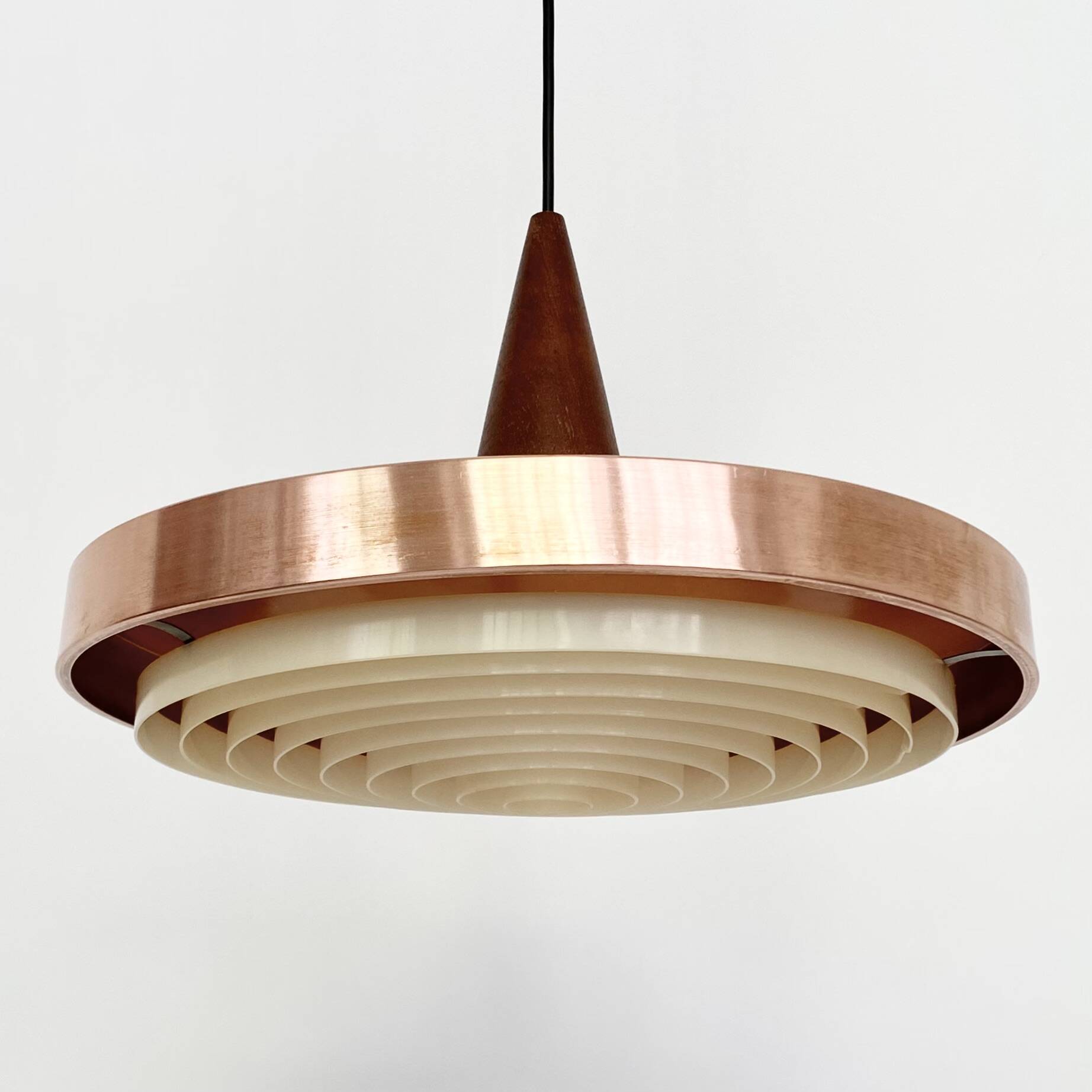 Suspension cuivre vintage 60