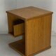 Dutch architectural blonde oak side table, 1980s