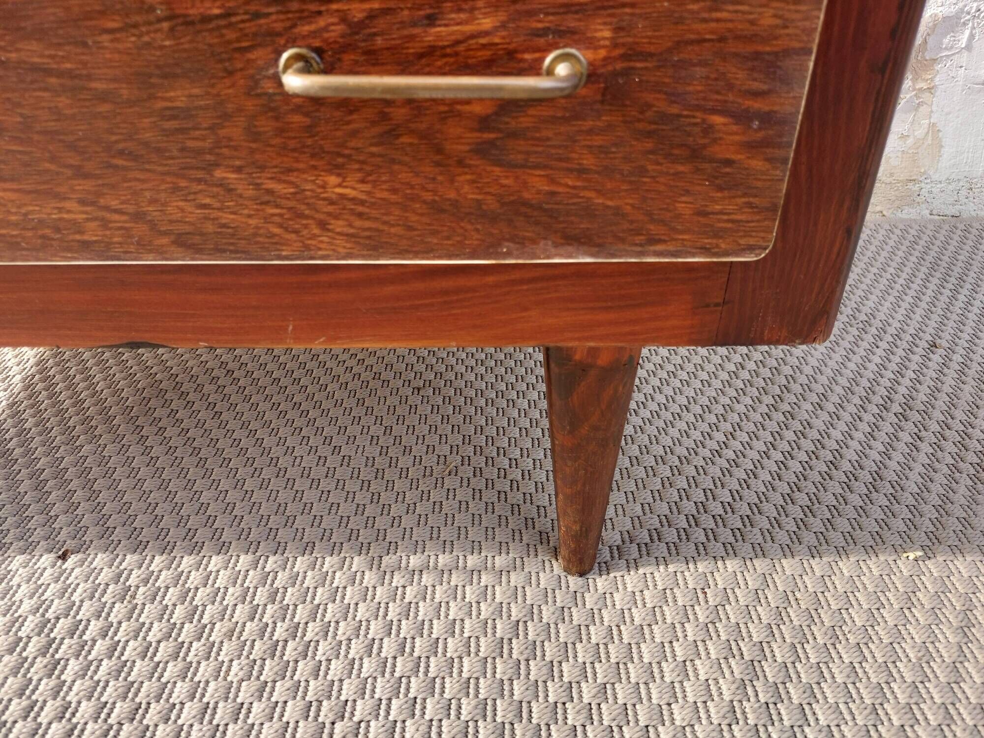 1960s-70s commode, cream trim, vintage