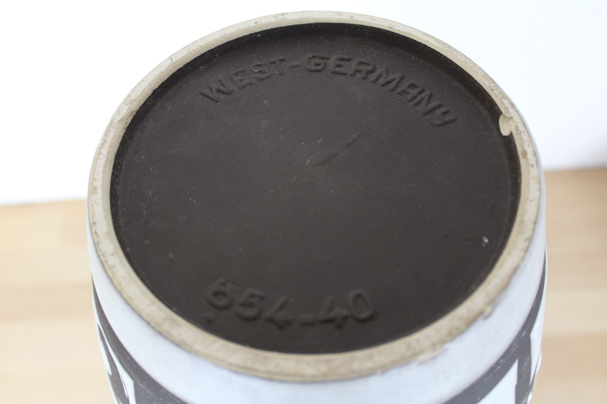 Vase de sol 40cm, céramique West Germany