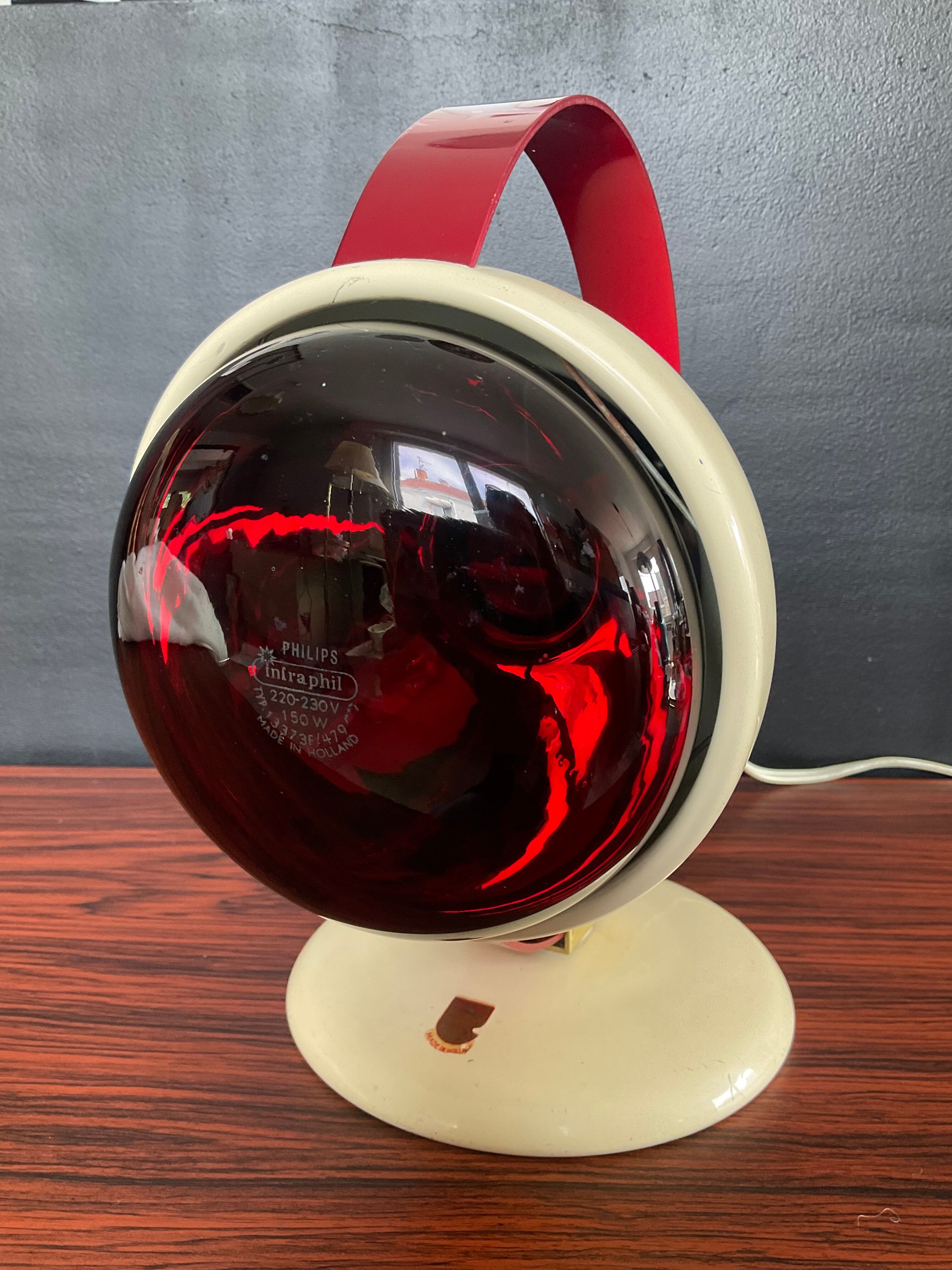 Philips Infraphil lamp designed by Charlotte Perriand