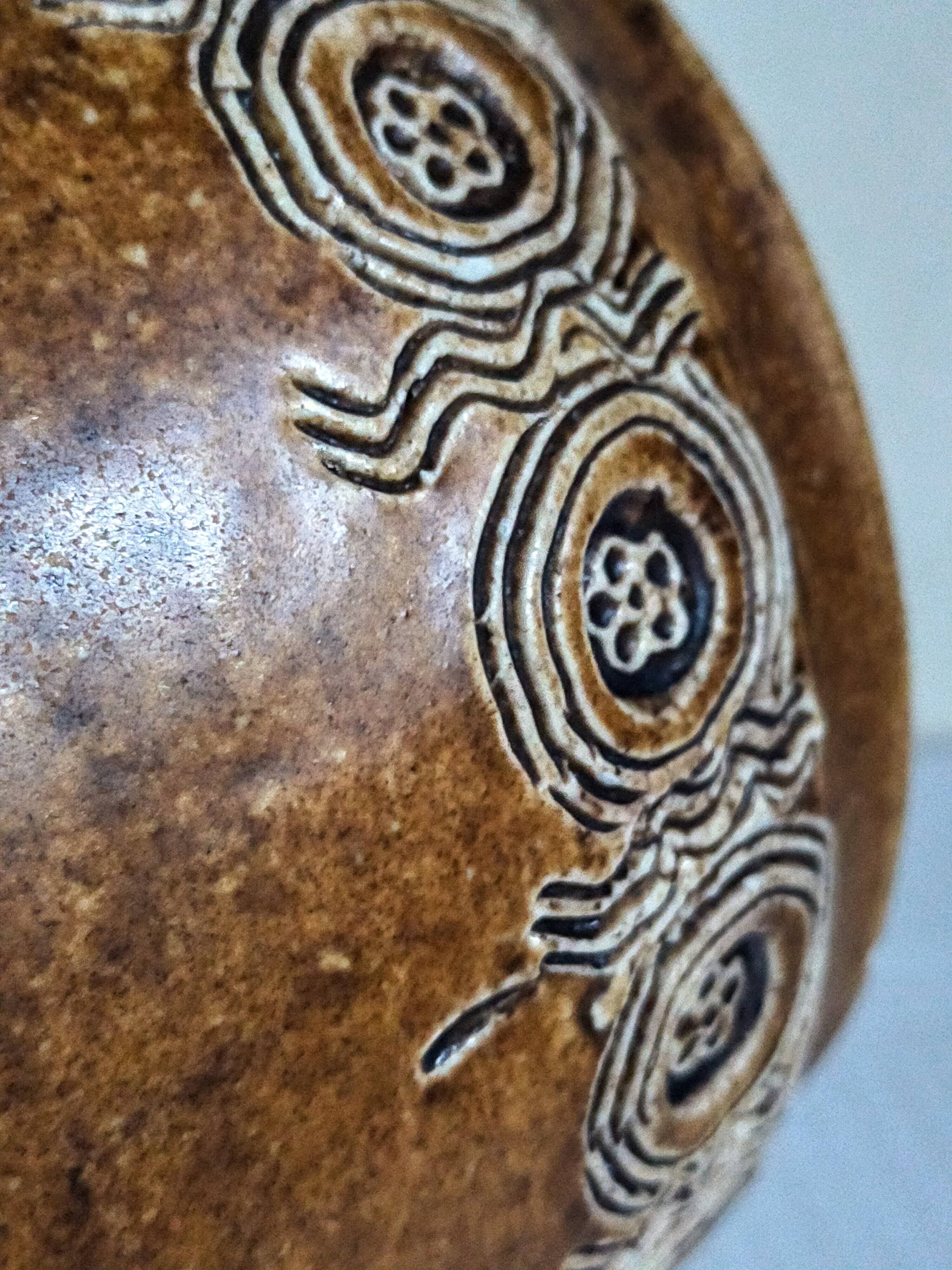 Ceramic potter's pitcher by F.CHEDEVILLE 20th century