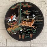 Large Longwy enamel dish