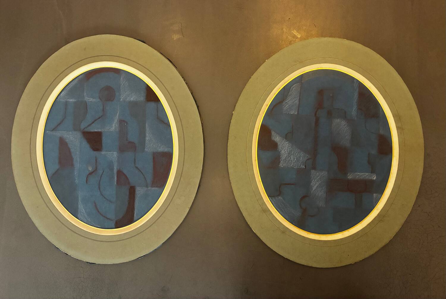 Pair of antique paintings