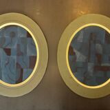 Pair of antique paintings