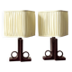 Paire de lampes en céramique