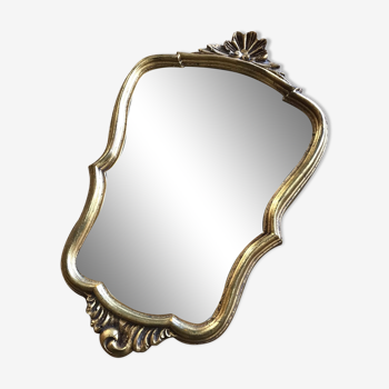 Miroir ancien coquille 22x36cm