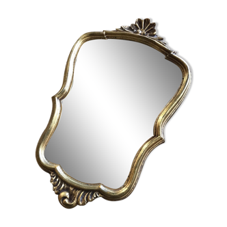 Miroir ancien coquille 22x36cm