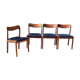 Set of 4 Scandinavian teak chairs and sky seats