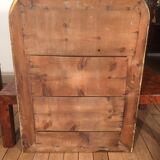 Wooden fireplace mirror and gilded stucco 1900 era 70x88cm