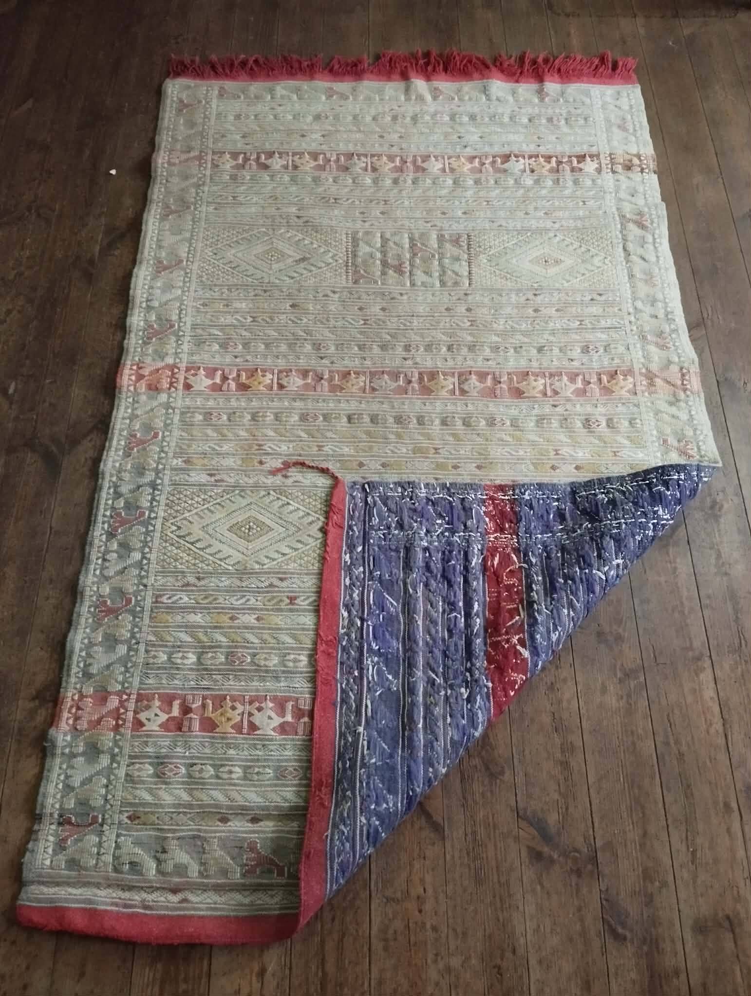 Handmade Berber Kilim Zemmour 187x115cm