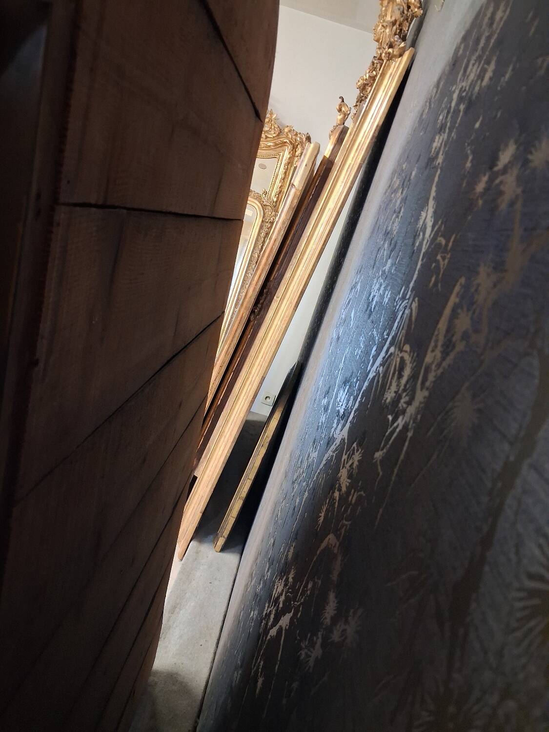 Miroir époque art nouveau 169 x 100