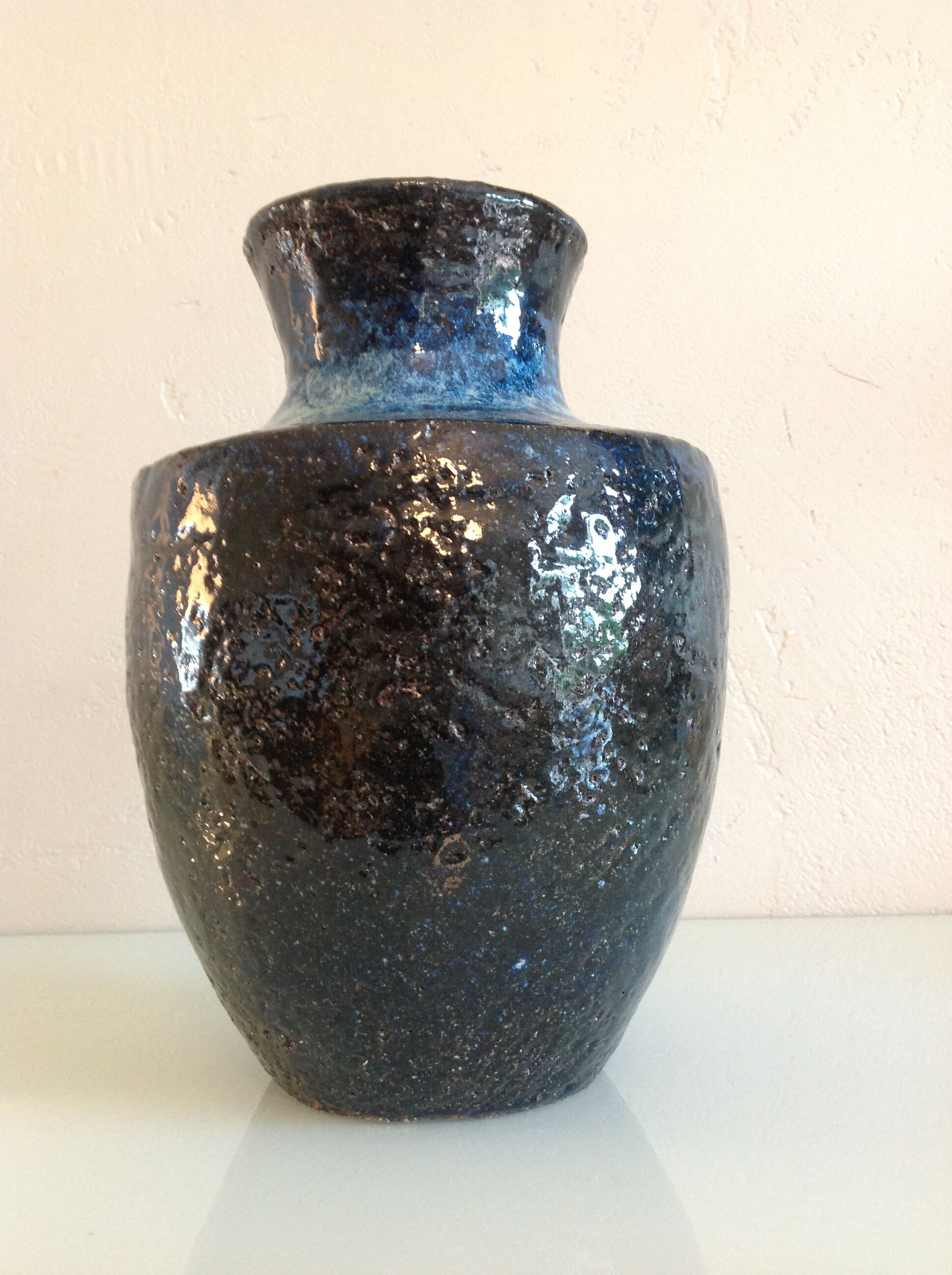 Blue ceramic vase 60/70