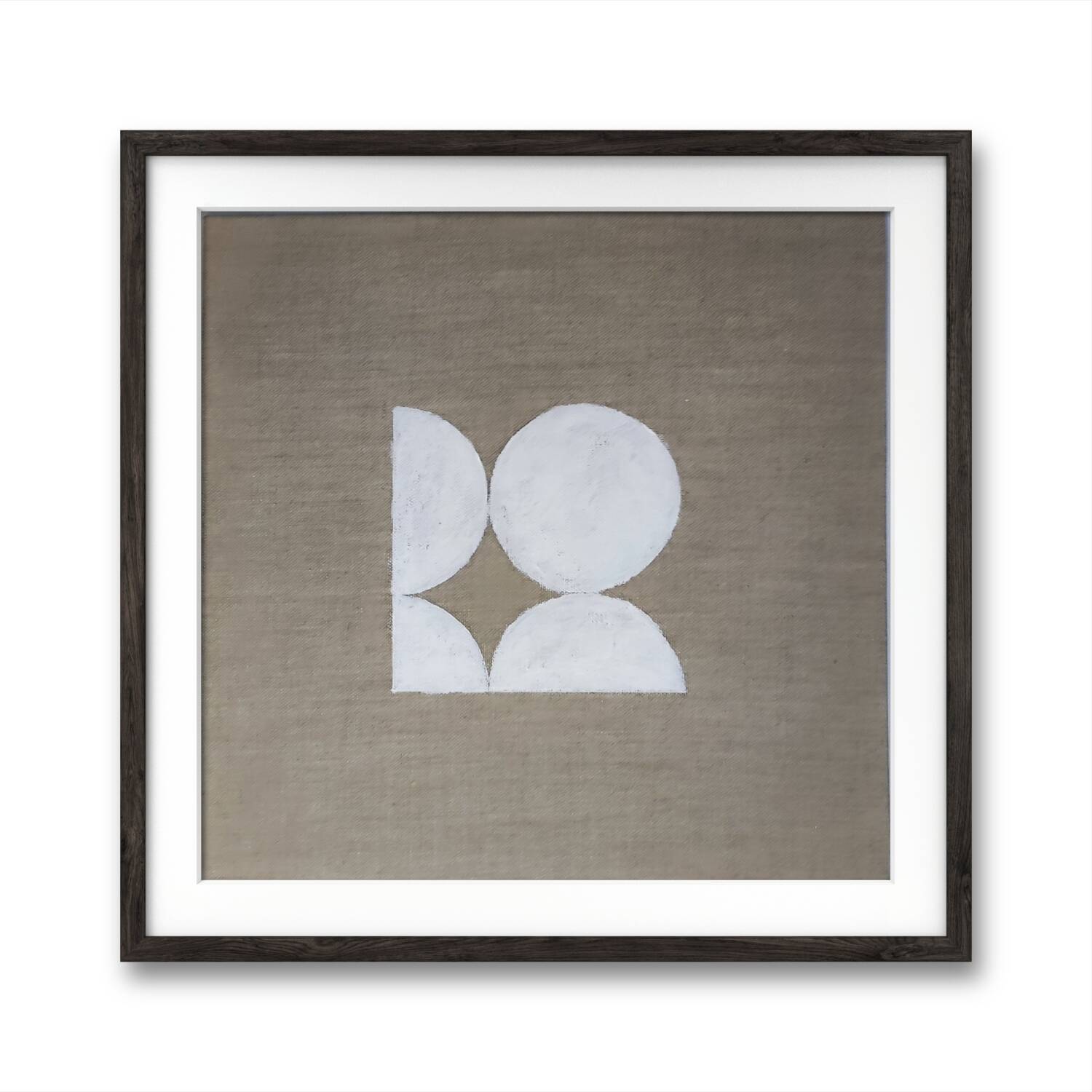 Modern jute painting 30 x 30 cm