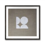 Modern jute painting 30 x 30 cm