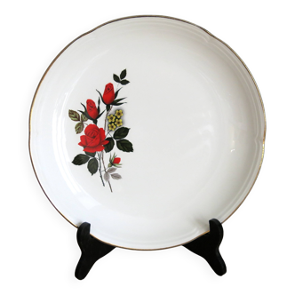Round serving dish from Moulin des loups, "Carmen" model, in very good condition