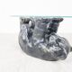 Sculptural black bear coffee table, 1970s
