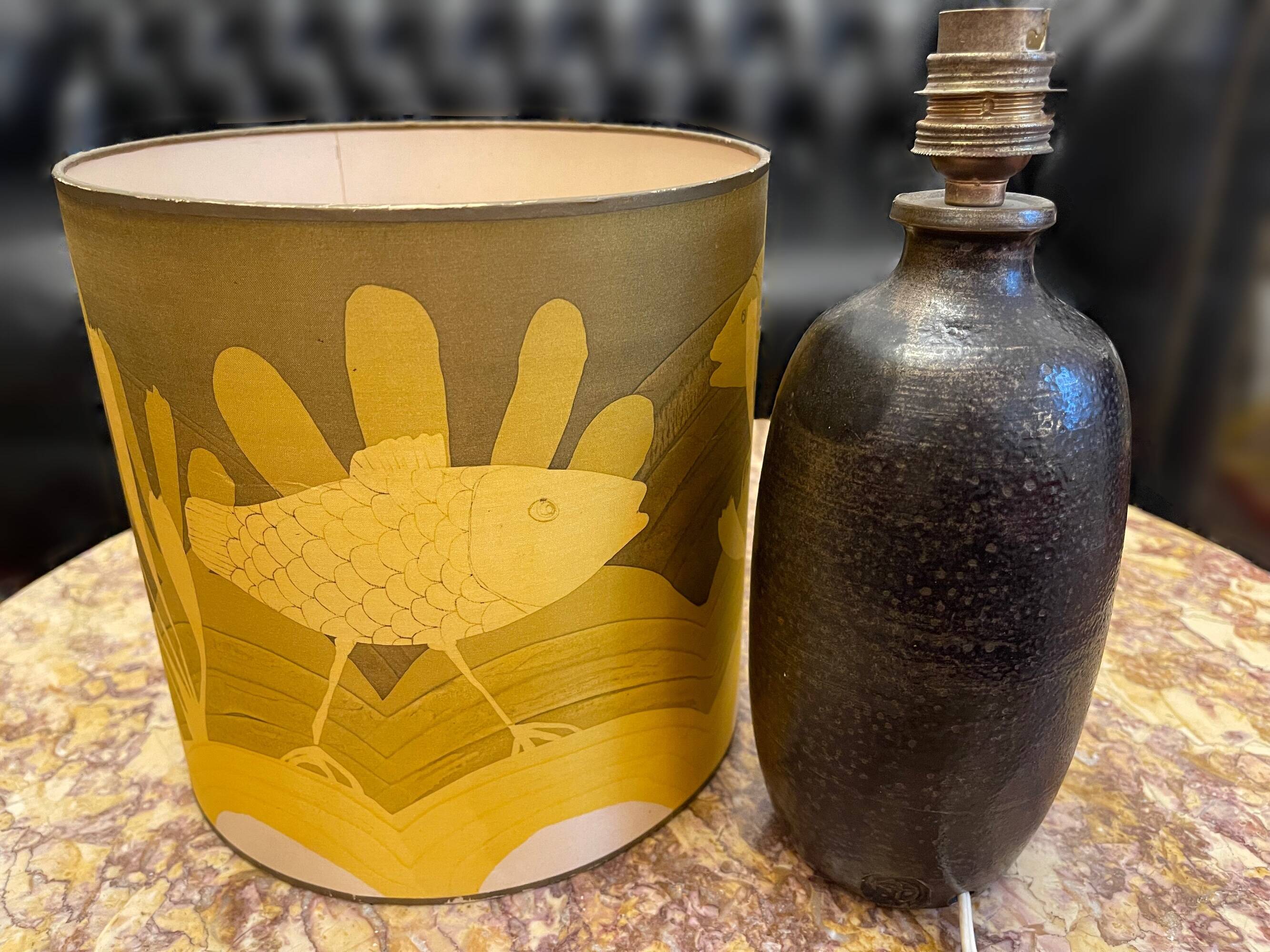 Artist Lamp by Alain Blanchard, 20th Century Ceramicist