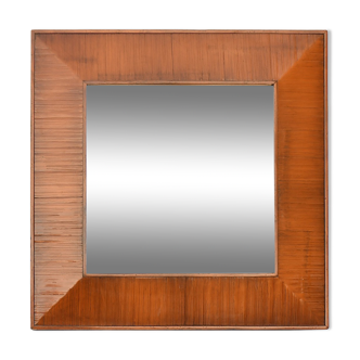 Square wooden mirror