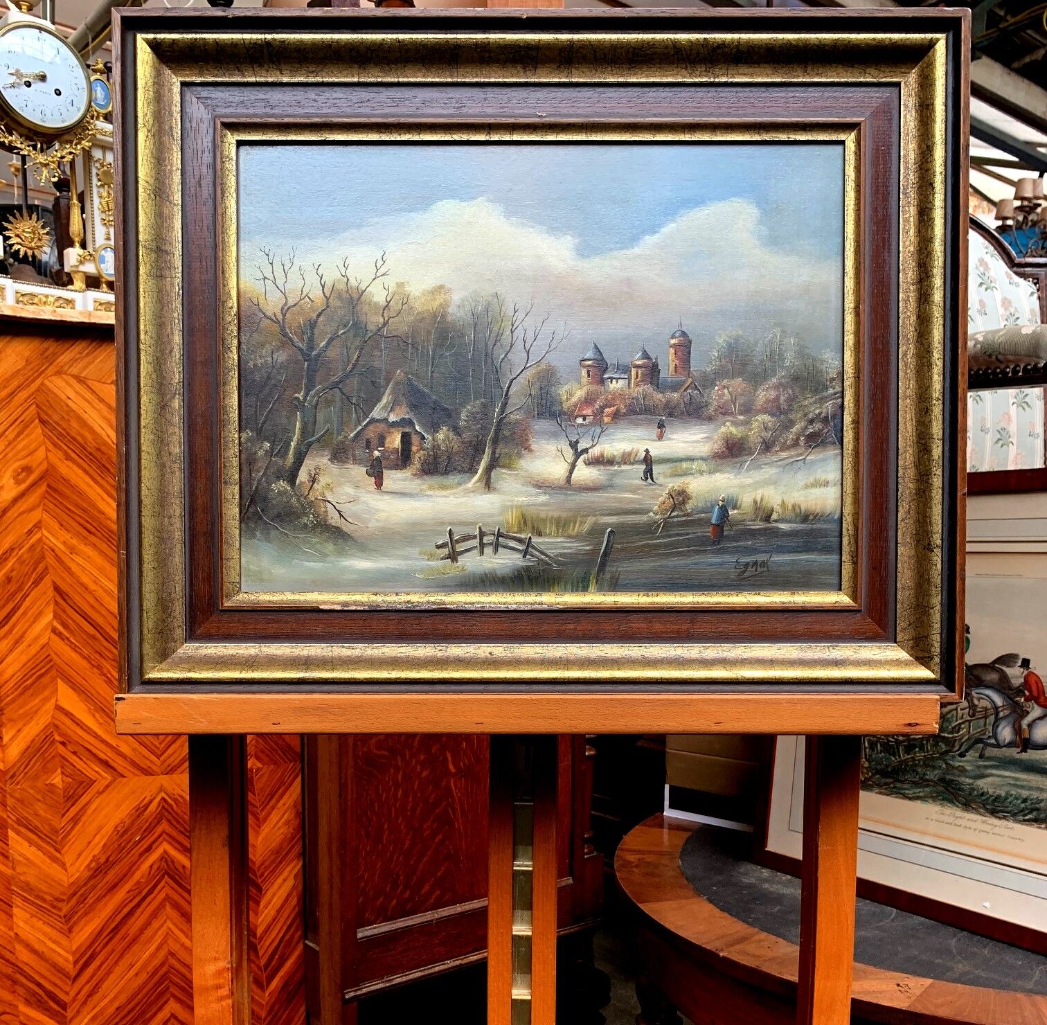 Landscape "Winter skating".